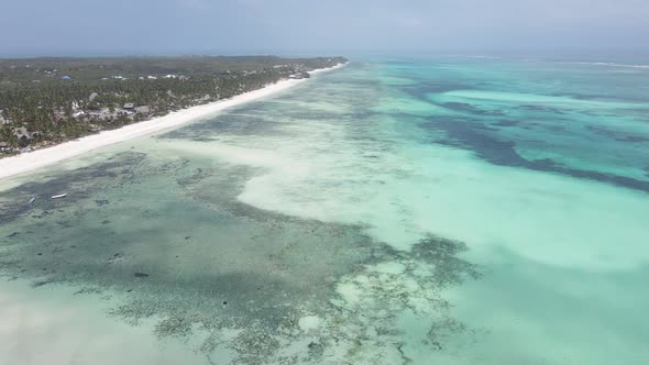 Zanzibar Tanzania  Aerial View of the Indian Ocean