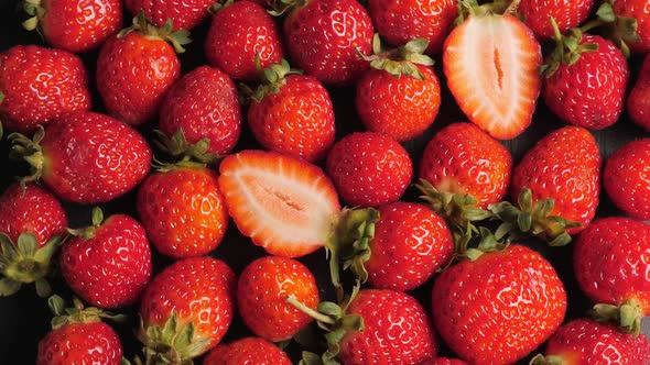 A Lot of Ripe and Fresh Strawberry