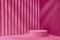 Background podium magenta trend color for showing the product in the interior with sunlight - PhotoDune Item for Sale