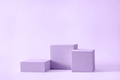 Three blocks of podium square cubes of different heights  - PhotoDune Item for Sale