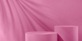 Magenta trend pastel color background with two geometric podiums  - PhotoDune Item for Sale