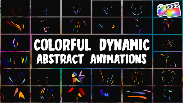 Colorful Dynamic Abstract Animations for FCPX alt