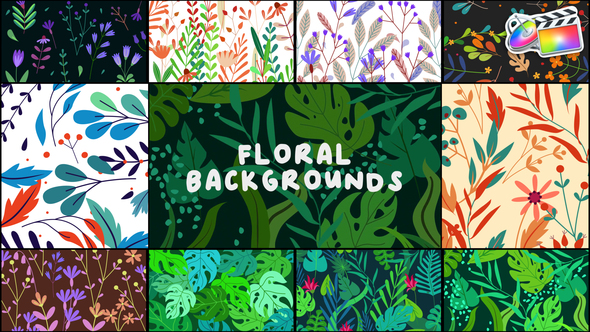 Floral Backgrounds for FCPX alt