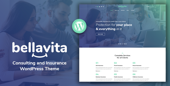 Bellavita - Insurance & Finance WordPress Theme