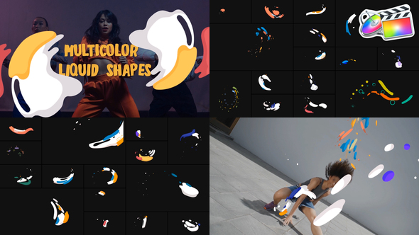 Multicolor Liquid Shapes for FCPX alt