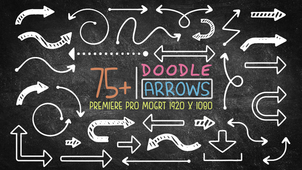 75 Doodle Arrow Pack Mogrt
