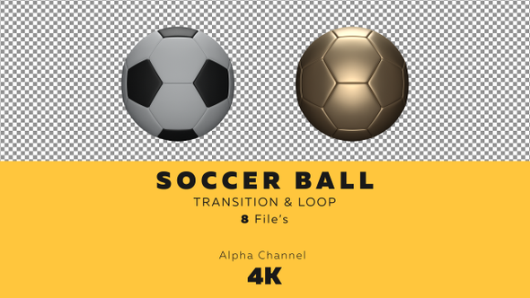 Gold and Realistic Soccer Ball 4K alt