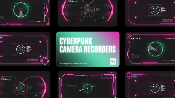 Cyberpunk HUD Camera Recorder for After Effects alt