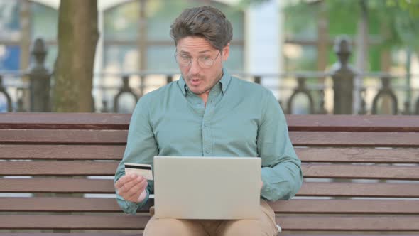 Man having Online Payment Failure on Laptop