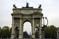 Arco della Pace and Castello Sforzesco in Milan, Italy - PhotoDune Item for Sale