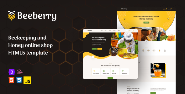 BeeBerry - Beekeeping and honey online shop HTML5 template