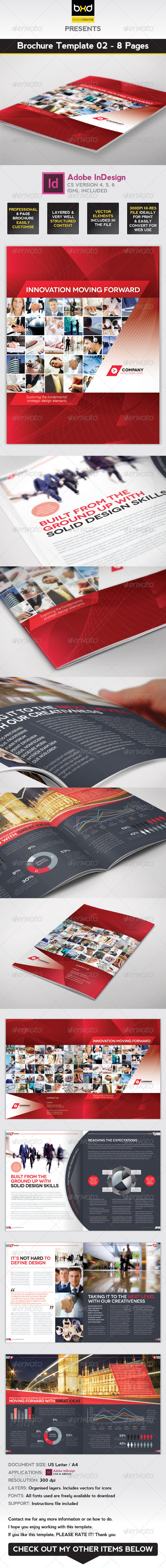 Brochure Template - InDesign 8 Page Layout 02