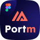 Portm - Creative Personal Portfolio Figma Template - ThemeForest Item for Sale