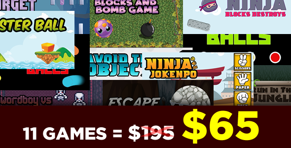 Bundle 11 Games - HTML5 Games "Construct 3"