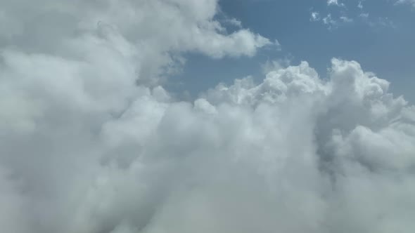 Texture clouds shooting on a drone 4 K