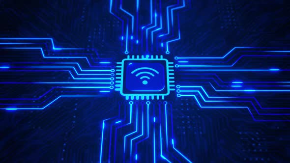 Digital Big data Flow Analysis Technology Artificial intelligence AI Wifi network connection  alt