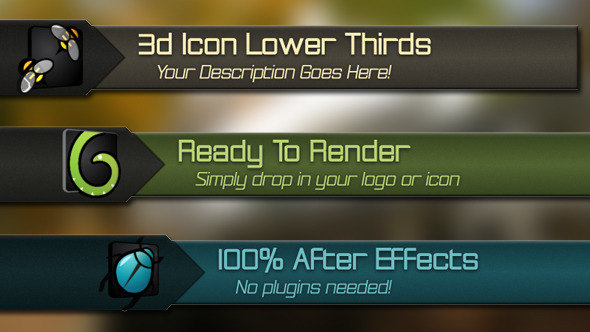 3D Icon Lower Thirds