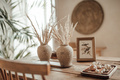 Luxury interior eco style living room elements of traditional balinese design at natural lighting - PhotoDune Item for Sale