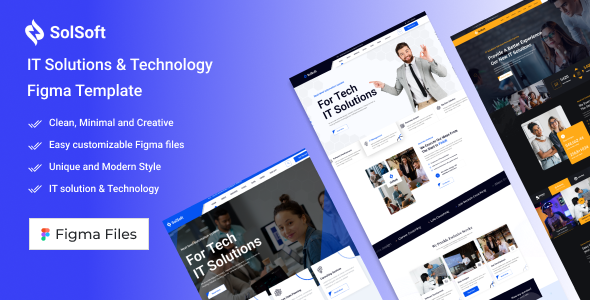 SolSoft_IT Solutions & Technology Figma Template