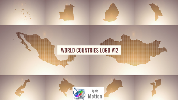 World Countries Logo & Titles V12 - Apple Motion
