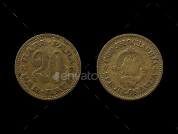 nar coin obverse and reverse. Money of SFRJ