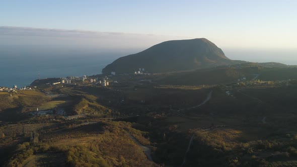 Panorama Of Coastal Town