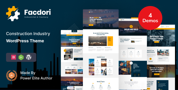 Facdori - Factory and Industrial Business WordPress Theme
