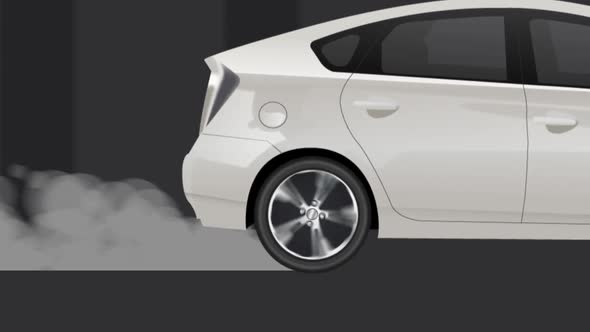 Car Driving Wheels Smoke alt