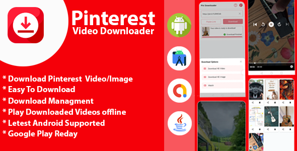 Pinterest Video Downloader – Video Downloader for Pinterest,Download Photos and Videos