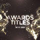 Gold Awards Titles - VideoHive Item for Sale