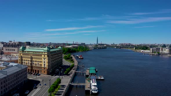 Saint-Petersburg. Drone. View from a height. City. Architecture. Russia 87