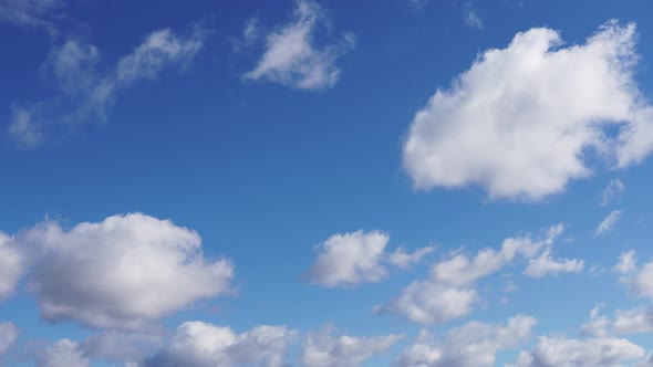 Blue Sky with Cloud Time Lapse