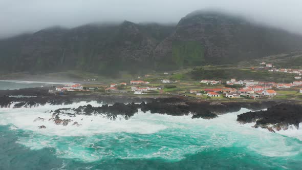 Amazing Natural Beauty of the Island on a Foggy Day