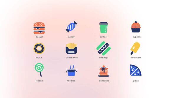 Fastfood - Flat Icons