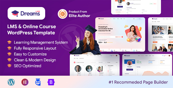 Dreams LMS - E-learning, Education, LMS, and Online Course and Learning Management WordPress Theme
