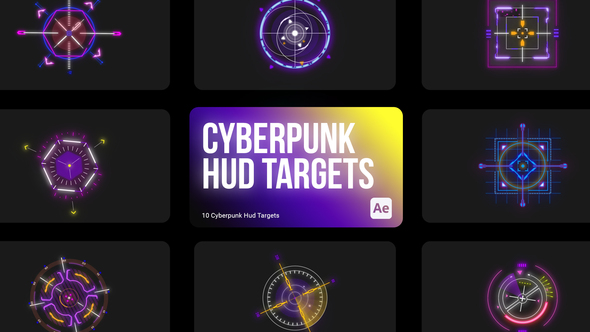 Cyberpunk HUD Targets for After Effects alt