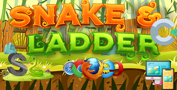 Snake and Ladder Adventure: Roll the Dice and Climb to the Top! HTML5 source code