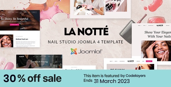 La Notte - Nail Salon Beauty Parlor Joomla 4 Template