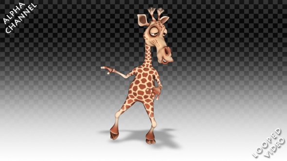 3D Giraffe Rock-n-Roll Dance