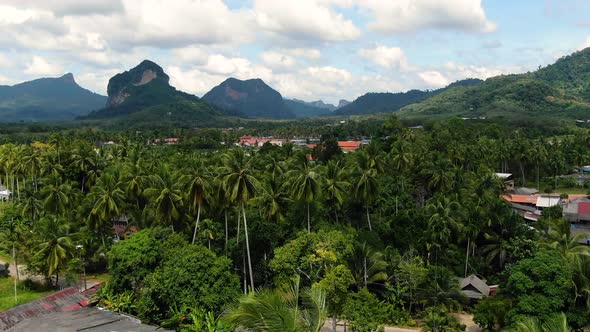 Nature landscape of Thailand from aerial view