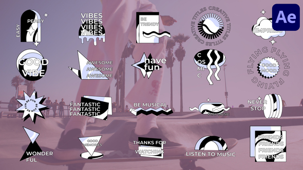 Abstract Modern Titles for After Effects alt