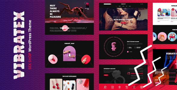 Vibratex - Adult Toys Shop WordPress Theme