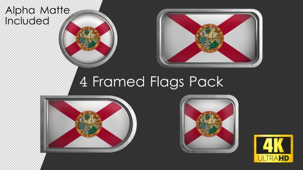Florida State Flag Framed