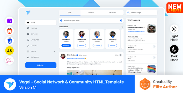 Social Network HTML Website Templates | ThemeForest