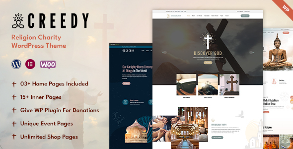 Creedy - Religion, Church WordPress Theme