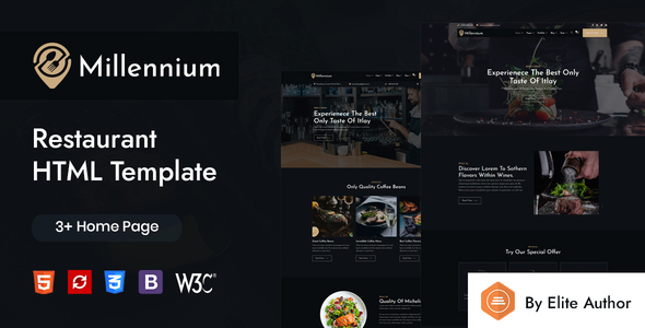 Millennium - Restaurant HTML Template