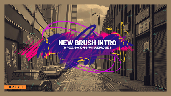 New Brush Intro/ Movie Logo Opener/ Parallax/ 3D Slideshow/ Art Comics Slide/ DC/ Marvel/ Superhero
