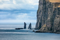 Photo of sea stacks (Risin and Kellingin) before storm, Eysturoy, Faroe Islands, Denmark. Europe - PhotoDune Item for Sale