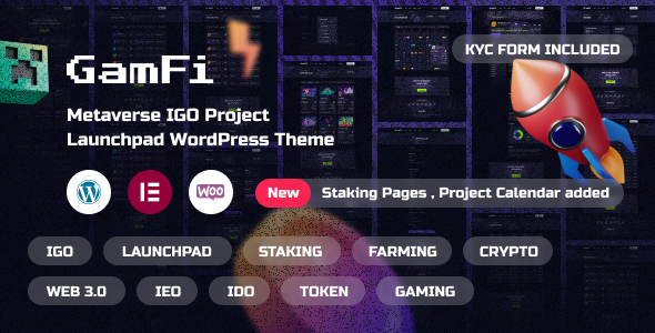 GamFi - IGO Launchpad WordPress Theme