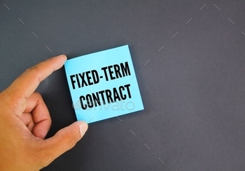  Contract. Fixed-Term Contract Concept.